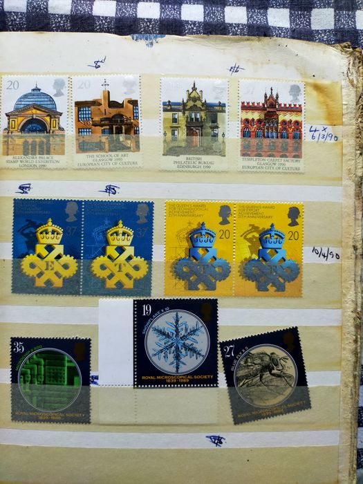 Znaczki pocztowe pochodzenia Angielskie