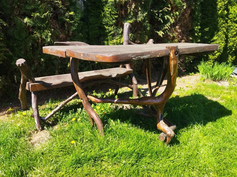 Drewniany Zestaw ogrodowy