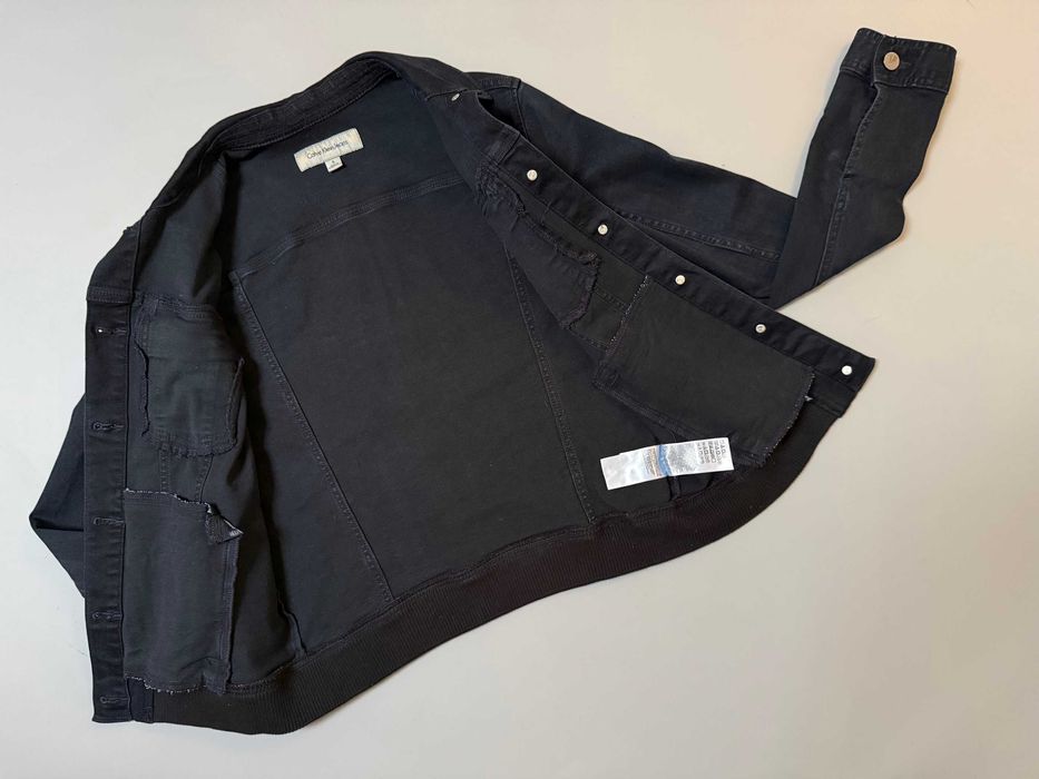 Kurtka granatowa jeansowa, bawełna, Calvin Klein Jeans, rozm. S