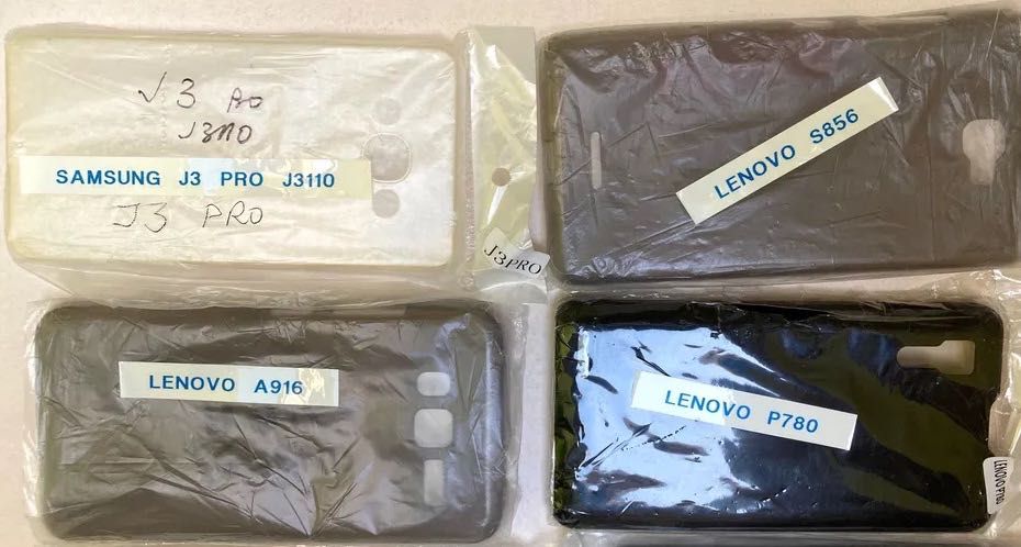 Zestaw nowych etui do smartfonów Lenovo Samsung Nokia, Xiaomi. Plecki