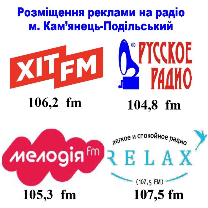 Реклама на радіо м. Кам’янець-Подільський