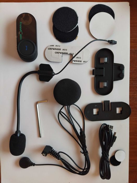 ПОДАРОК!!! Мотогарнитура T-COM + доп микрофон в подарок, Интерком