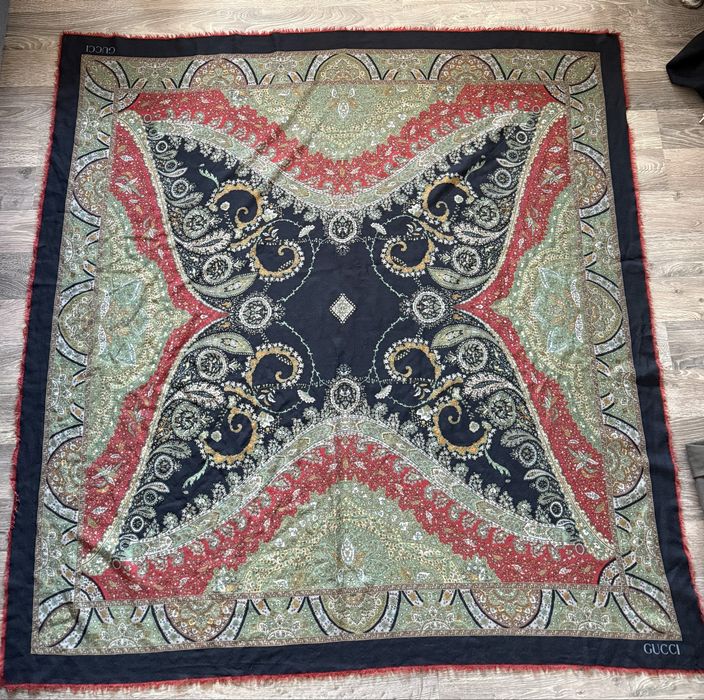 Шерстяний платок Gucci вінтаж