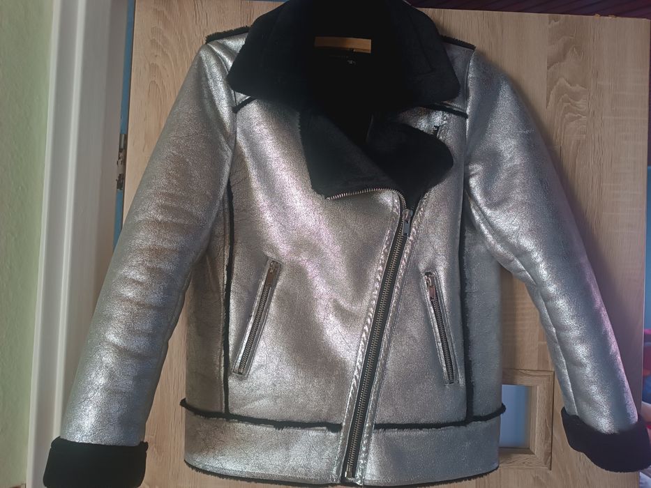 RESERVED Ramoneska metaliczna do 102 biust