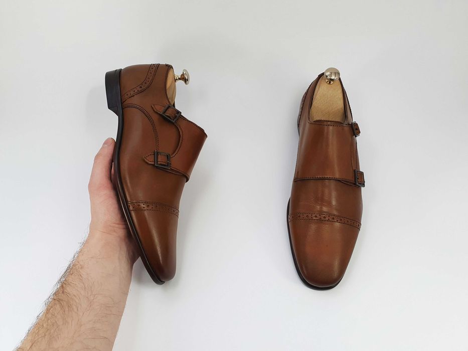 Коричневі туфлі монкі BURTON