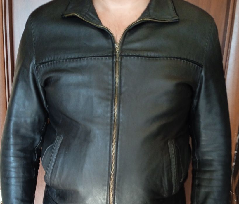 Куртка кожаная,мужская.