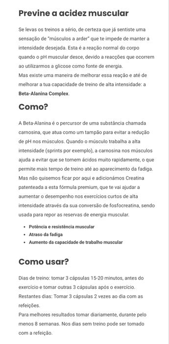 Beta-Alanine Complex com Creatina64172220779651121