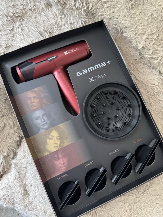 Nowa suszarka fryzjerska Gamma Plus x-cell czerwona limitowana