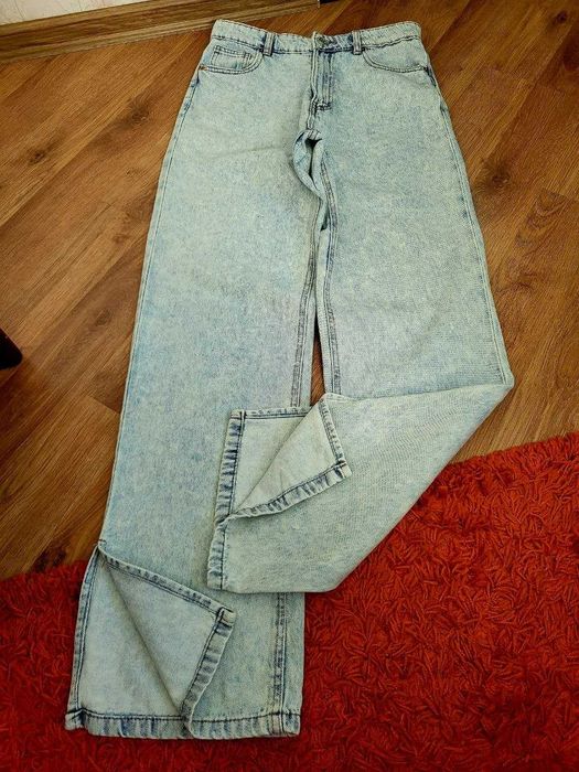 Джинсы wide leg с разрезом. 38 р. Бренд FB Sister, Германия