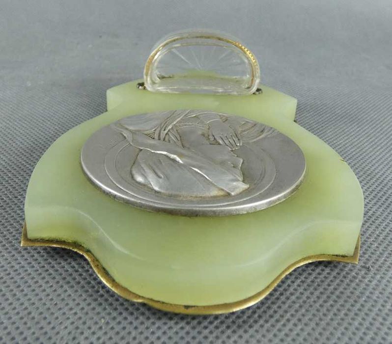 KROPIELNICA Maryja Marka Boża MADONNA alabaster mosiądz 15 cm