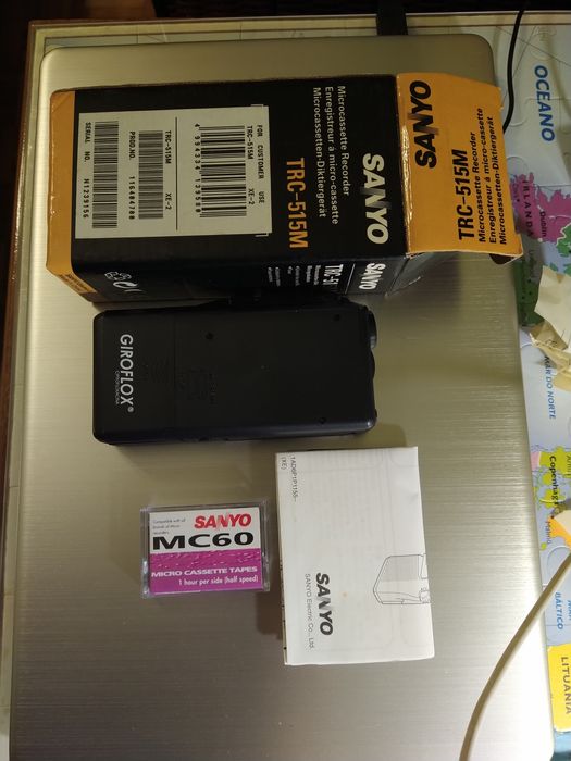 Micro Gravador Sanyo Novo