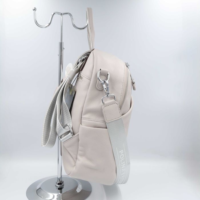 Рюкзак жіночий шкіряний Polina&Eiterou 18217 Рюкзак женский кожаный