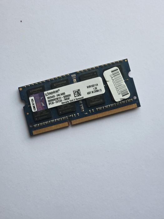 Pamięć ram  Kingston ValueRAM 4 GB ddr3