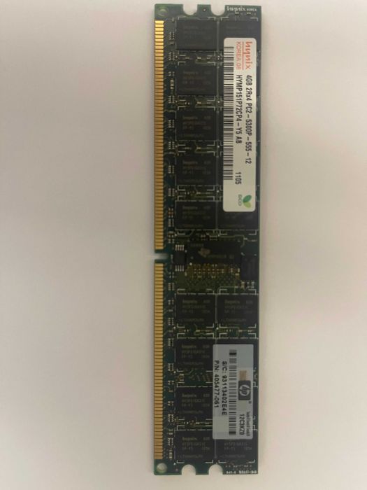 Memória RAM - 4GB 2Rx4 PC2-5300P-555-12