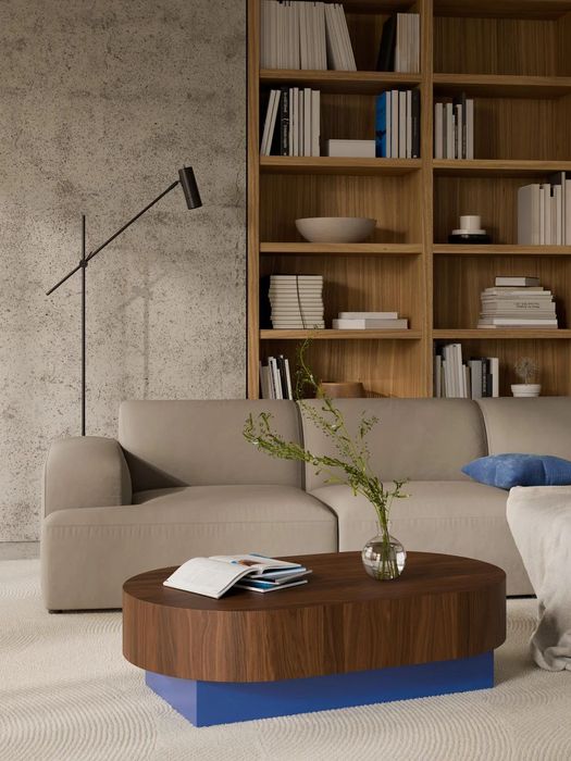 Mesa de centro oval Rylan