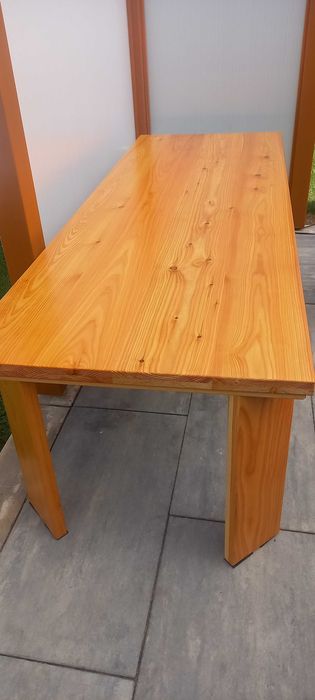 stół domowy ogrodowy 250x90x4 modrzewiowy