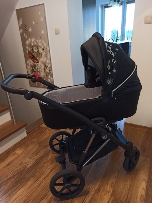 Wózek tako baby model celebrity czarno bialy 2w1