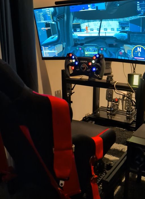 Baquet simracing com cinto  OMP homologado