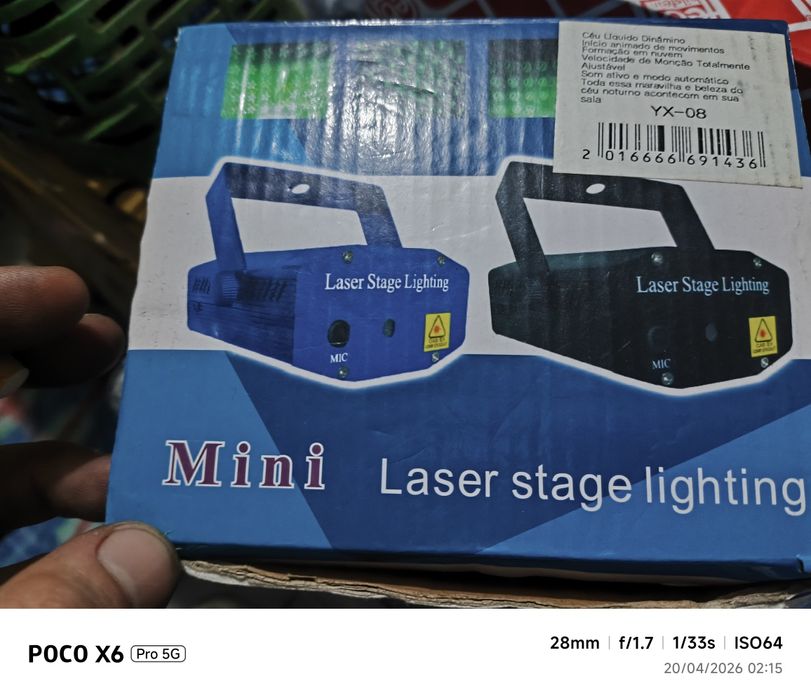 Mini projetor holográfico laser