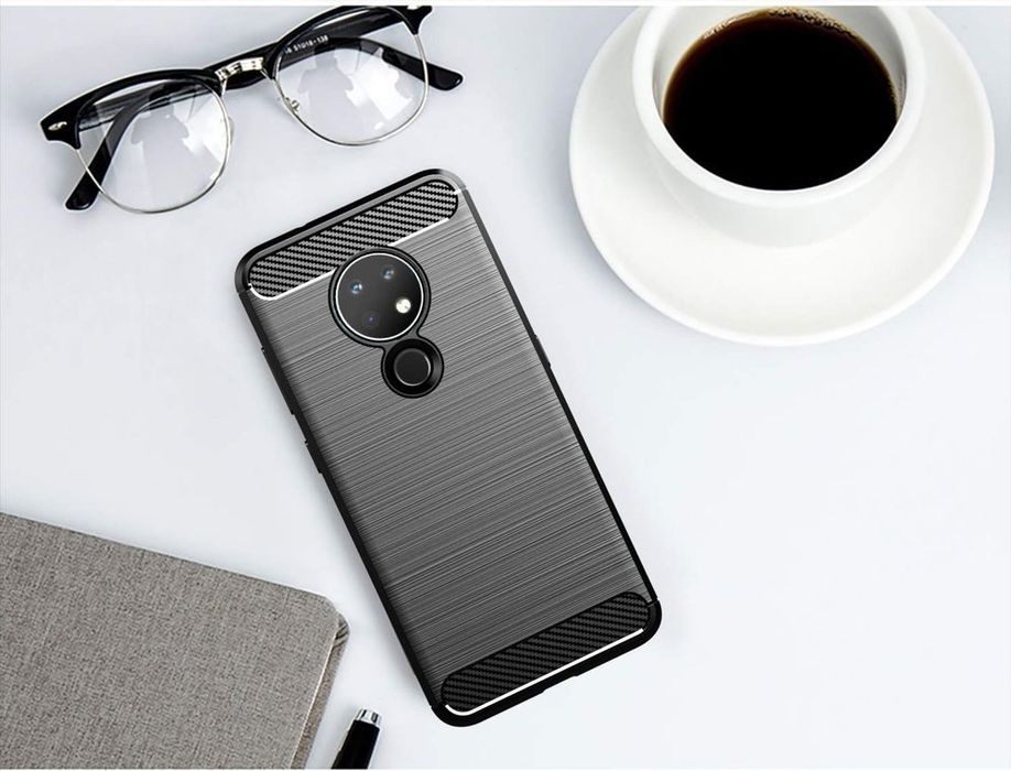 Etui Pancerne + Szkło Do Nokia 6.2 / 7.2 Czarny