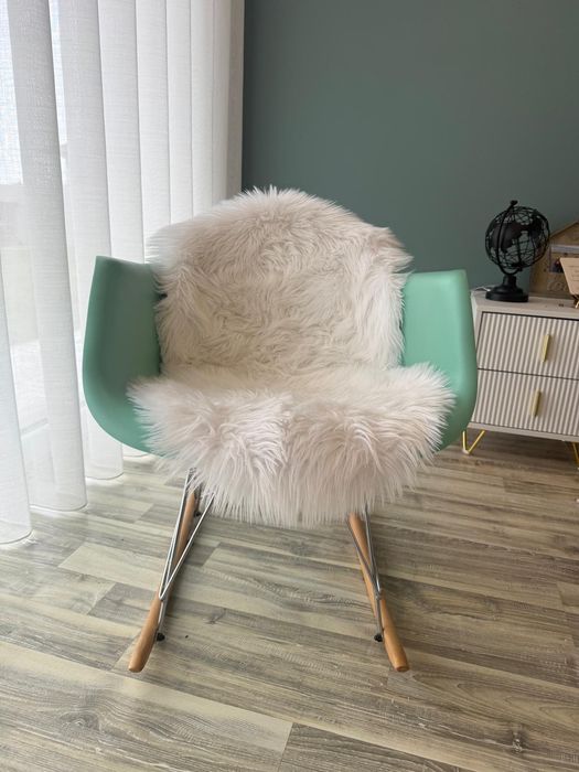 Caseira de baloiço verde água