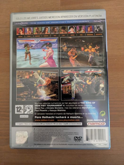 Jogo PS2 ( PlayStation 2 ) " Tekken 4 " (Bom Estado)