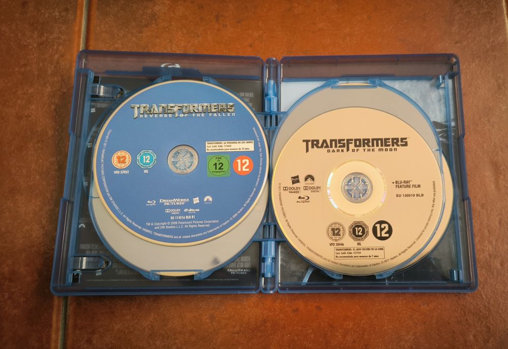 Coleção 5 filmes Transformers em blu-ray