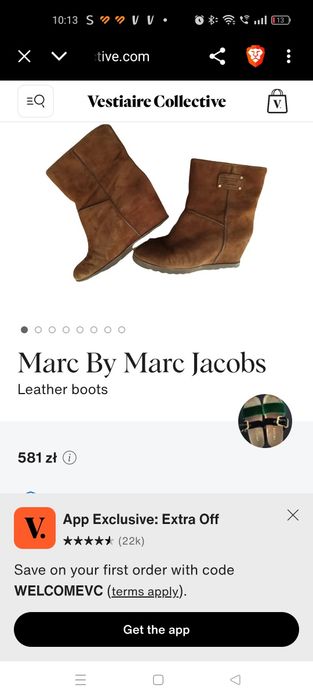 Kozaki Marc Jacobs rozm.38.5