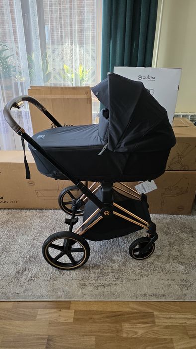 Wózek Cybex Priam 4.0 Rose Gold Deep Black 4w1