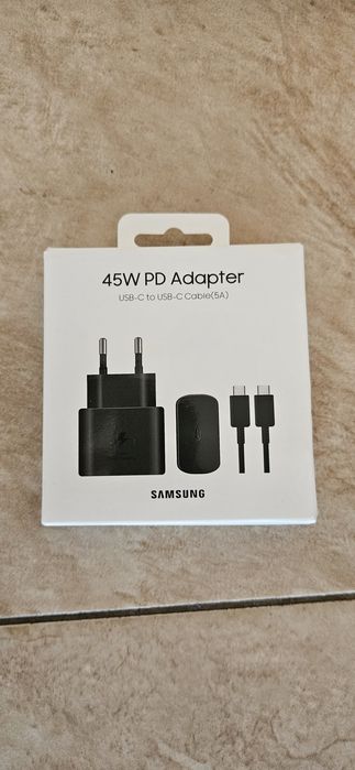 Ładowarka sieciowa Samsung gan 45w + usb-c pps pd ep-T4511nbegeu
