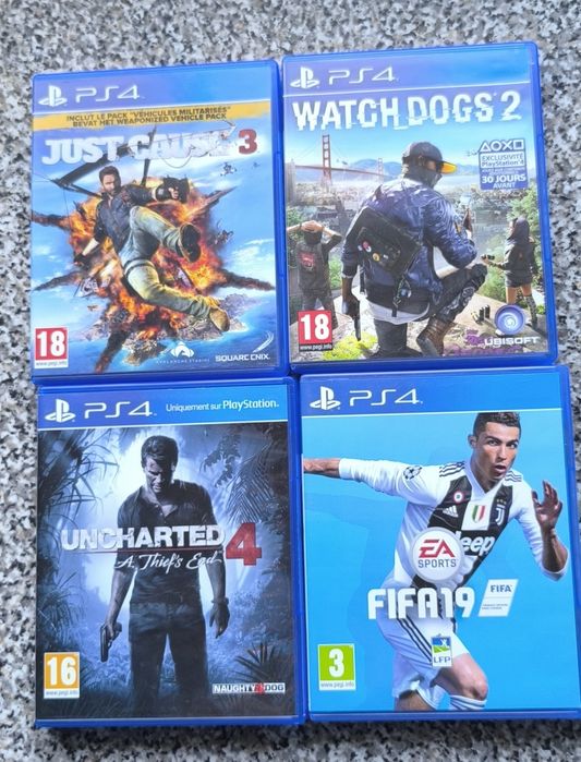 Conjunto de 4 jogos PlayStation 4
