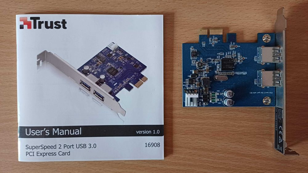 Placa PCI Express USB 3.0 Trust (2 Portas) - SuperSpeed 5Gbps