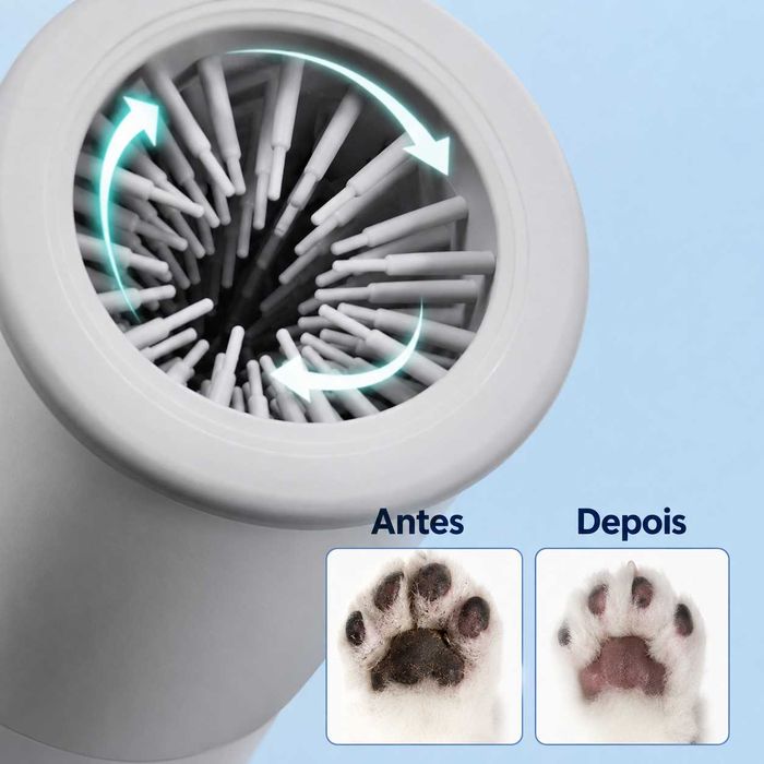 Máquina automático para lavar as patas do seu animal de estimação.
