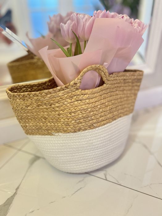 Сумка кошит солома джут