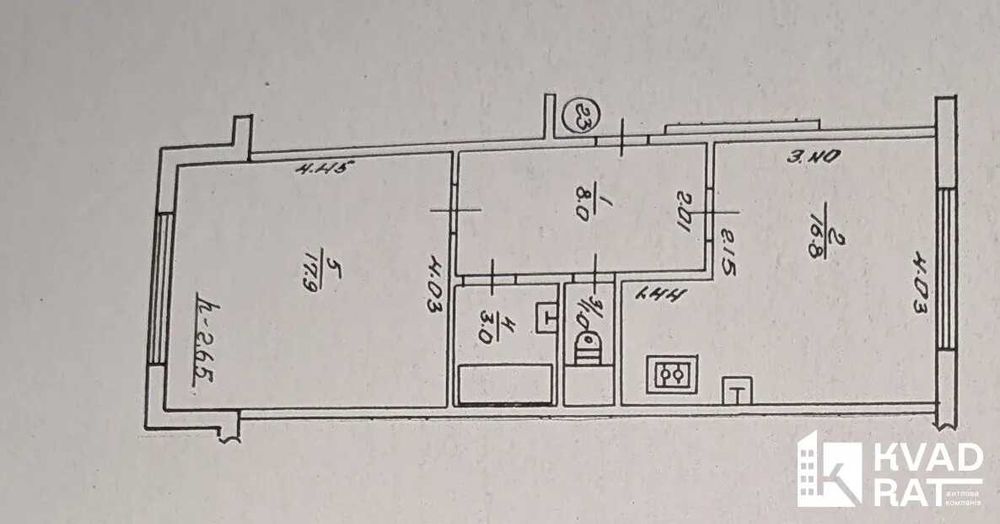 Продаж 1-кім по вулиці шевченка! 46 м2 індивідуальне опалення!