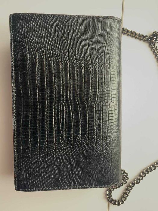 Кожаная сумка клатч Massimo dutti