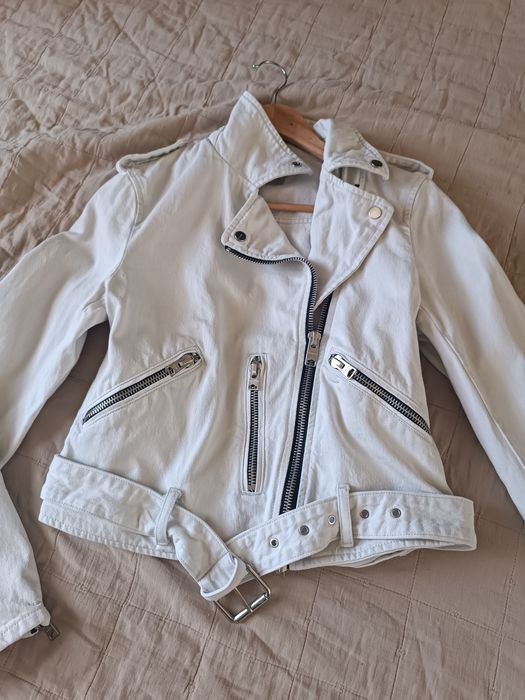 Kurtka jeansowa Allsaints ramoneska all saints rozmiar 40