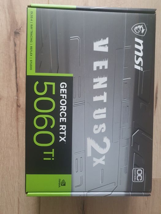 RTX 5060ti 8GB, gw od 12.09.2026, nie używana, zafoliowana