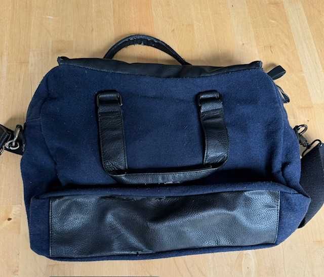Torba męska Aldo, używana, niebieska, do pracy