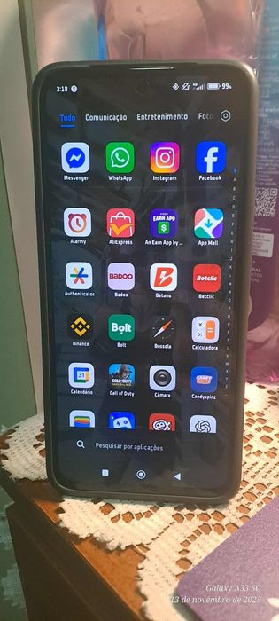 Xiaomi redmi note 14 8GB de RAM e 256GB de memória interna