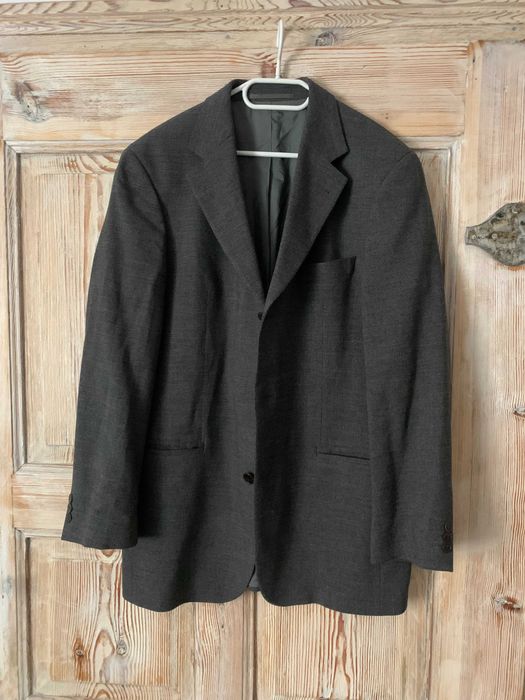 narynarka męska Hugo Boss vintage dziewicza wełna grafit wool casual