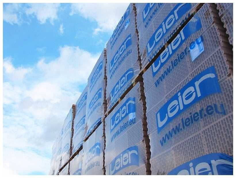 LEIER PUSTAK CERAMICZNY THERMOPOR 25 P+W / Dostawa Tir i Hds / Pustaki ceramiczne, cegła, bloczki ścienne, Porotherm