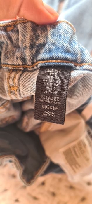 Джинси-mom,h&m на дівчинку 134 см