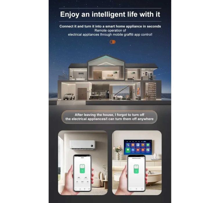 Розумний Wi-Fi автоматичний вимикач TOMZN TOB9-VAP 1P 63А DIN