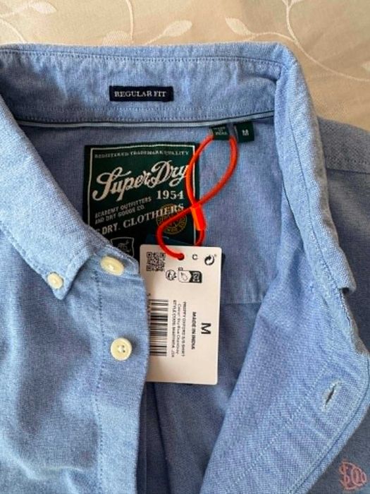 Koszula na krótki rękaw niebieska M - Superdry&Co