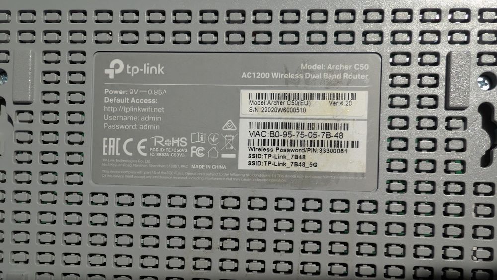 Router wi-fi TP-Link Archer c50