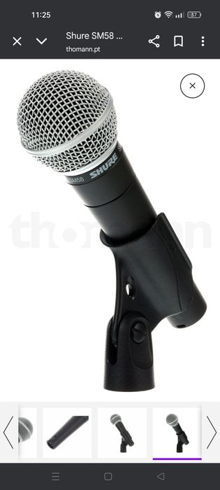 Vendo Microfone Shure SM 58 LC