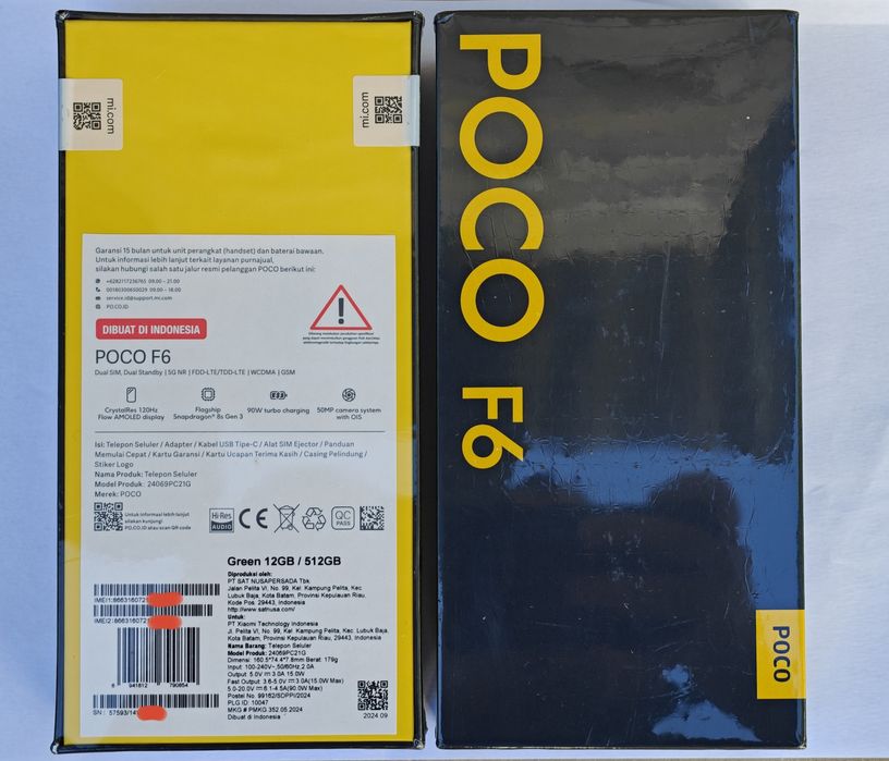 Poco F6 12/512Gb  Green  NFC 2-Sim Новий, запакований