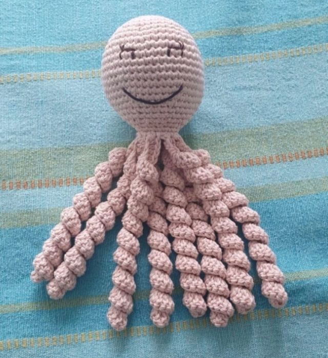 Polvo em crochê, 100% algodão