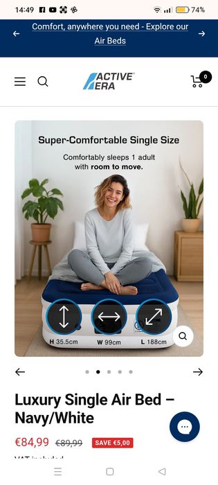 Colchão de ar para campismo